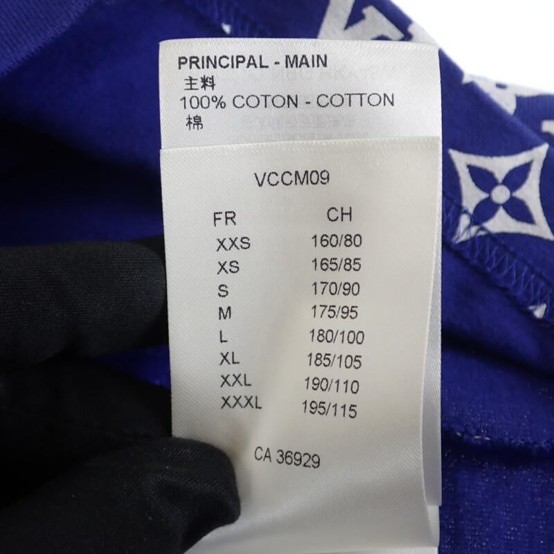 LOUIS VUITTON  1AA51Q M Short sleeve T-shirt Blue petrol cotton mens