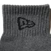 [New Era] Ankle Socks, 3 Pairs, Charcoal Gray, 23-25cm