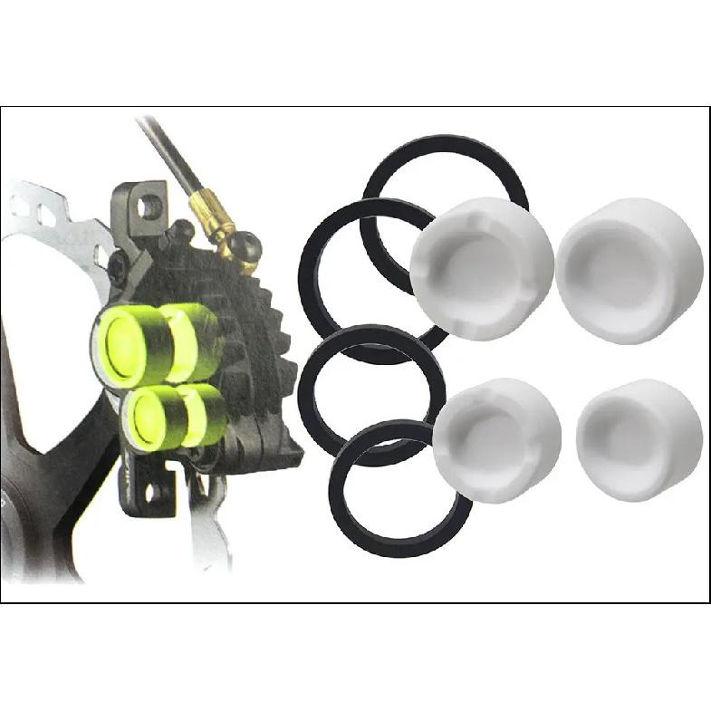 HEPPE Zacisk hamulca hydraulicznego do roweru Tłok ceramiczny Rower MTB Szosowy Hamulec tarczowy 4 tłoczki do M640 M810 M820 M7120 M8020 M8120 M9120