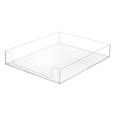 Sumnacon File Tray, Document Tray, Desk Tray, Letter Organizer, Clear Acrylic, Set of 1