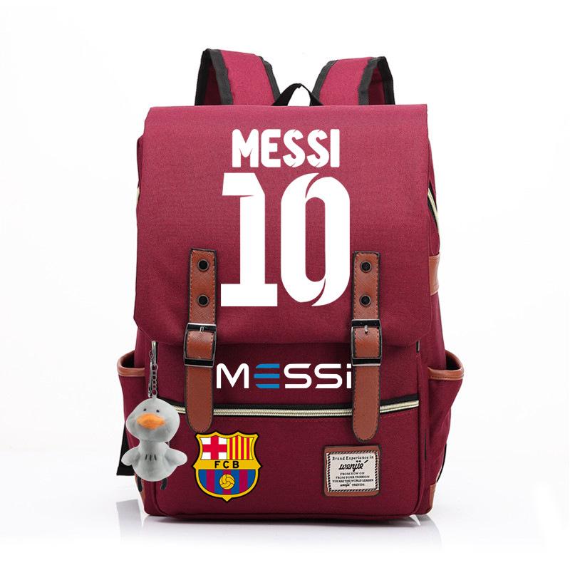 2023 neuer Schulranzen Lionel Messi Koreanischer Oxford-Stoff Rucksack Nylon, Reisetasche Damen Outdoor Rücken