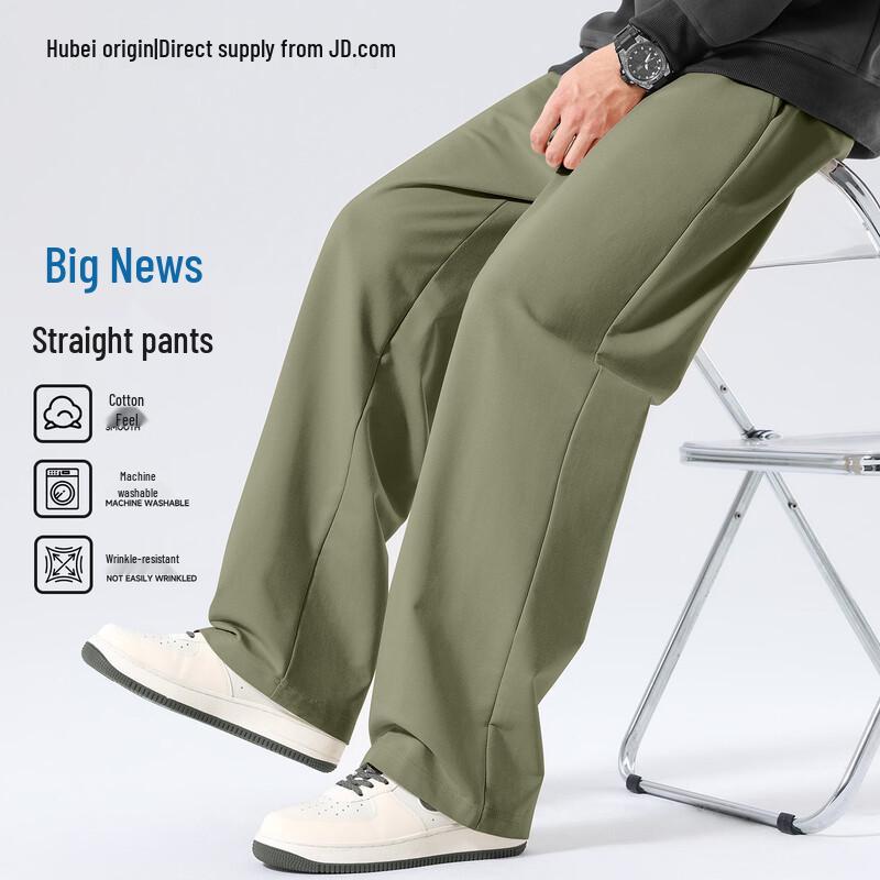 Мужские повседневные брюки BVVOGUTT прямого кроя из плотного трикотажа 3XL