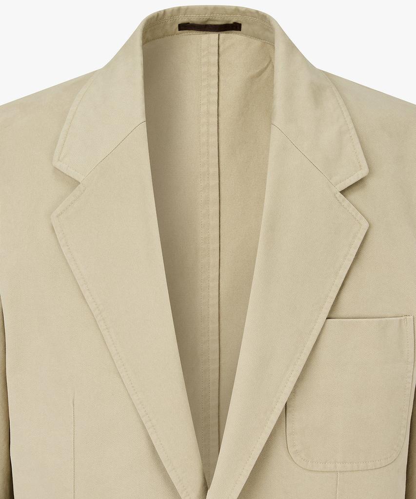 Man On The Boon Washed Cotton Single Jacket_Beige 4716102001