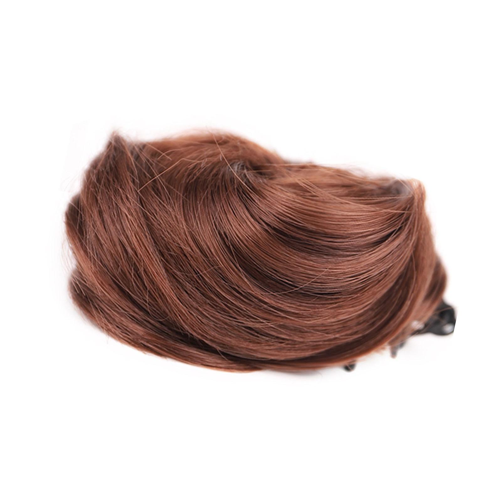 

Messy Bun Hair Piece Clip in Claw Hair Extensions Natural Ponytail Synthetic Combs add Hair Volume for Women 33