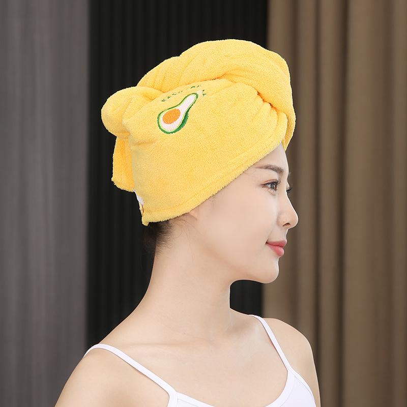 Quickly Dry Hair Hat Super Absorbent Soft Bathroom Women Head Towels Girls Cute Hair Towel Hair Dry Wrap Bonnets