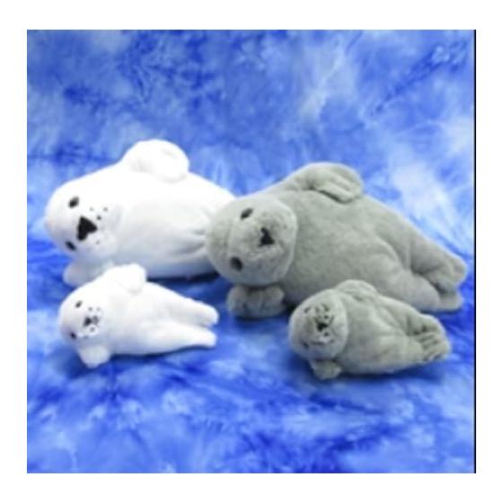 Underwater Walk Plush Toy S Gray Seal's Day 038950