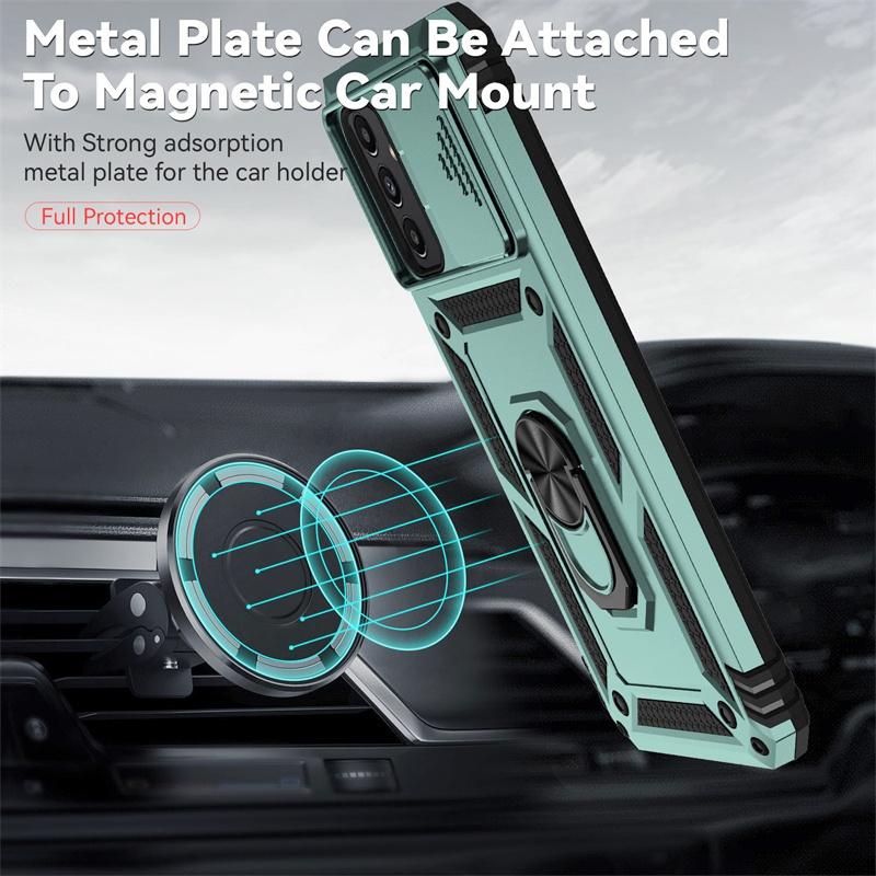 For Samsung Galaxy A13 5G A04s Case Shockproof Armor Magnetic Holder Ring Cover For Galaxy A04 S A 13 04S Camera Protect Fundas