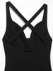 2025 Spring Women's European & American Style Slimming Sleeveless Solid Color Crossover Vest Dress