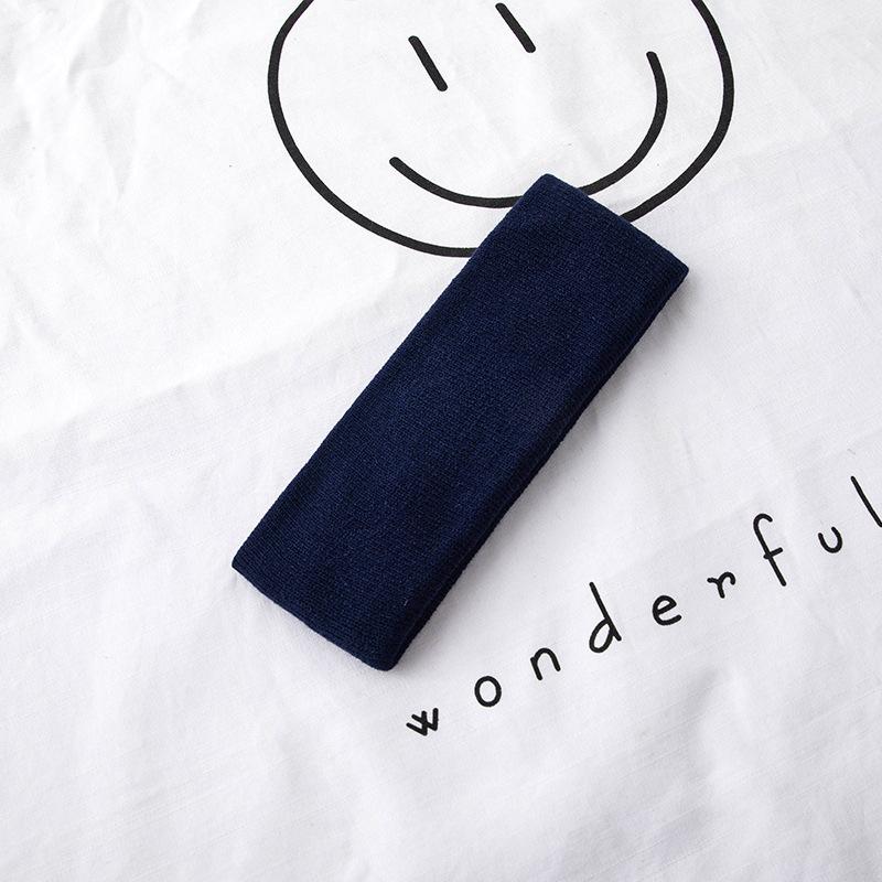 Solid Color Headband, Male Trendy Street Sweat-absorbing Antiperspirant Belt, Hip-hop Versatile Knitted Headband, Male Headband, Face Wash Headgear