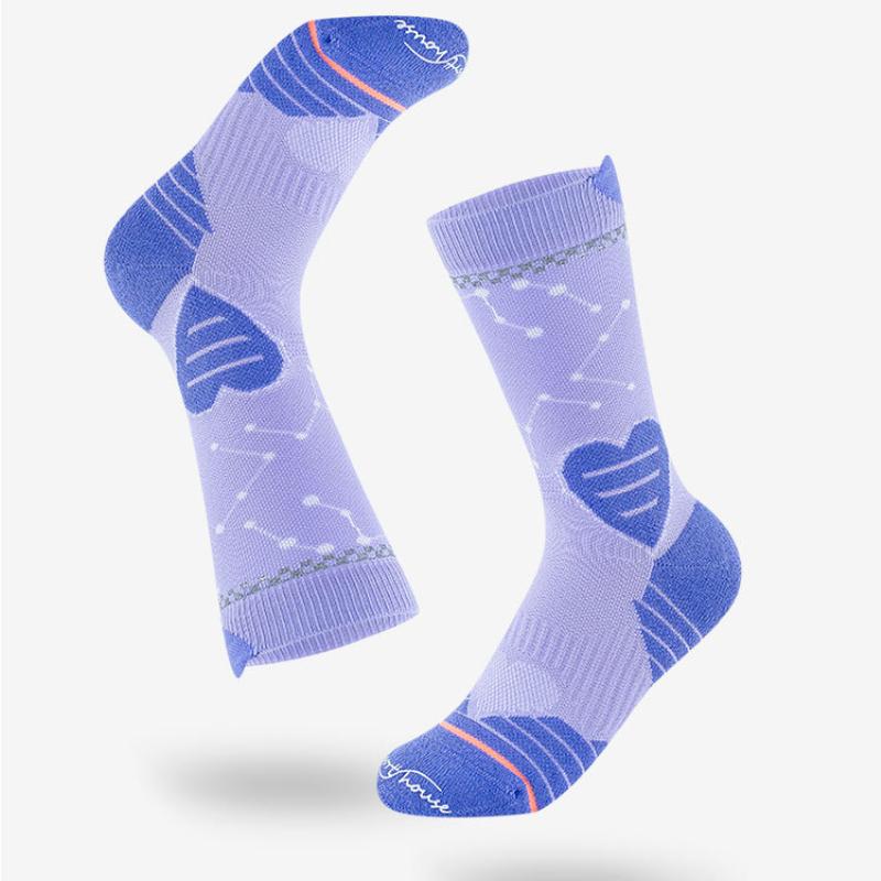 Rozmiar 35-39 Damskie skarpety rowerowe ze średnim stanem Profesjonalne frotte Oddychające skarpety sportowe