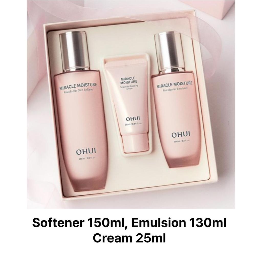 [Ohui] Miracle Moisture Special Set (Skin 150ml + Emulsion 100ml + Cream 25ml +Random Gift)