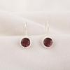 Rhodolite Gemstone Jewelry, Handmade Silver Jewelry, 925 Solid Sterling Silver Earrings, Gorgeous Silver Earrings For Wedding Gift