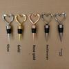 JSH003 Decorative Beverage Keeping Standard Bottles Wine Champagne Fresh Heart Shaped Plastic Wine Bottle Stopper