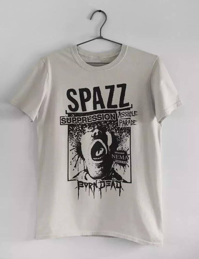Spazz Band Suppression White T Shirt Full Size S-5XL Unisex T-Shirt XXXXL