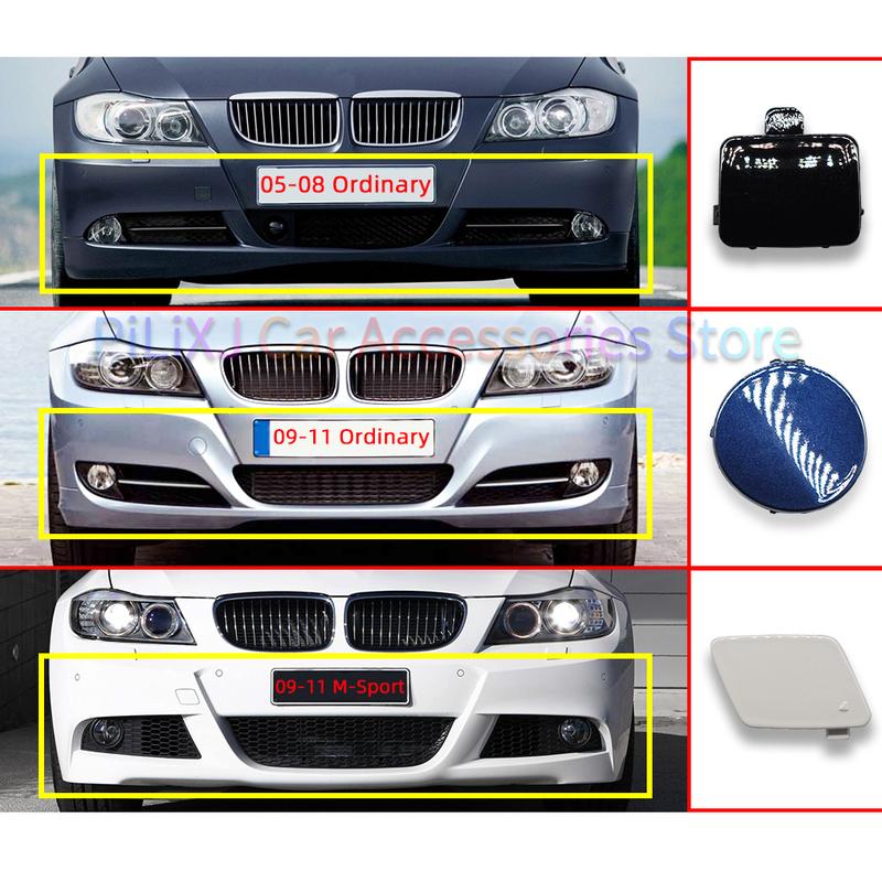 For BMW 3 E90 E90LCI E91 2005 2006 2007 2008 2009 2010 2011 320 325 330 M-Sport Front Bumper Towing Hook Cover Cap 51117167575