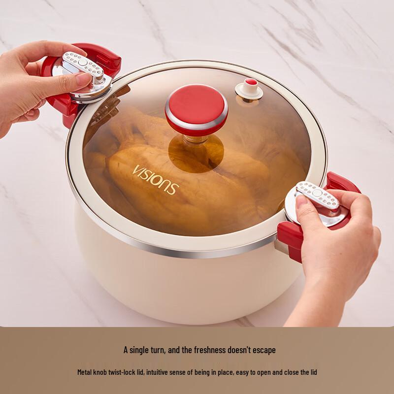 VISIONS Corning Crystal 6L Micro Pressure Cooker