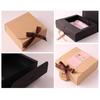 10PCS Christmas Present Box Paper Box Party Gift Box With Ribbon Wedding Birthday Handmade Candy Biscuit  Chocolate Cookie Boxes