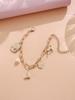 1pc Vintage Adjustable Western Style Cowgirl Faux Pearl Decor Cowboy Hat and Cowboy Boot Charm Bracelet, Simple Jewelry Gift For Women Daily Wear