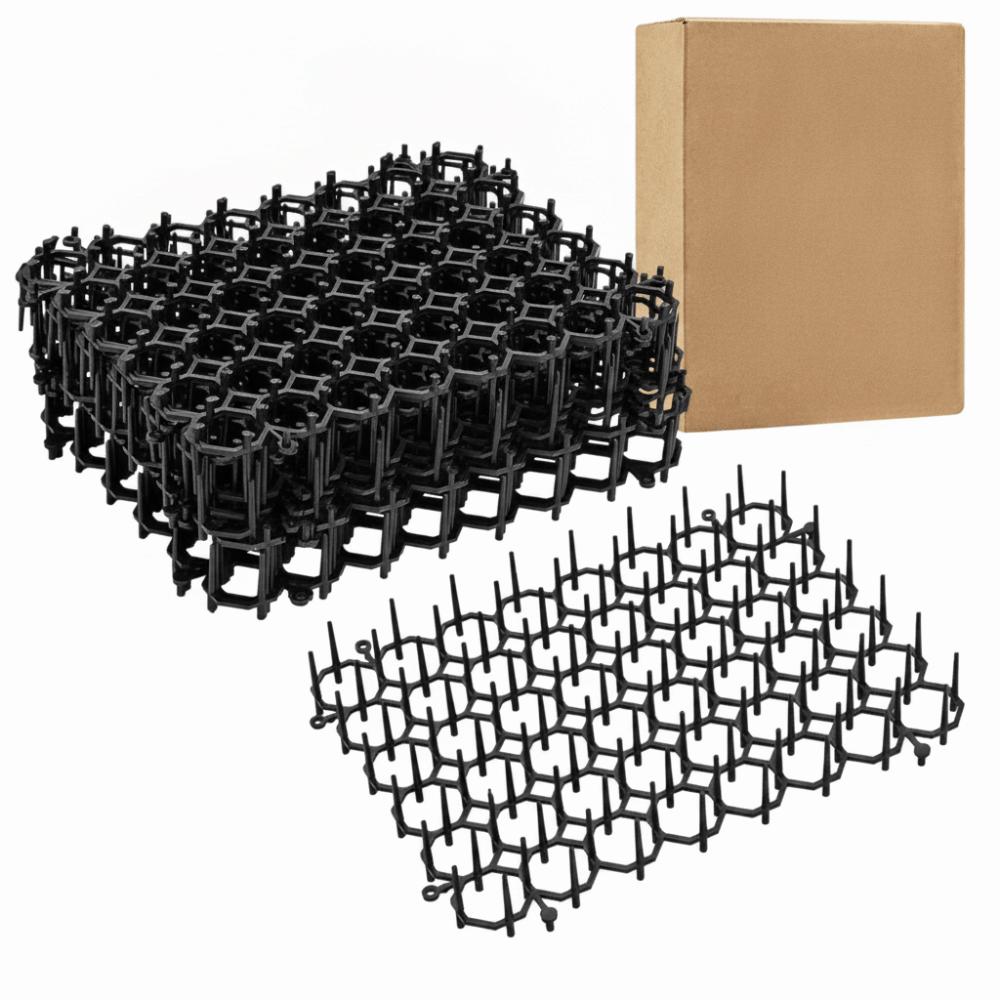 6PCS Indoor Outdoor Use Cat Deterrent Mat Spikes Fence Repellent Mat Furniture Protection