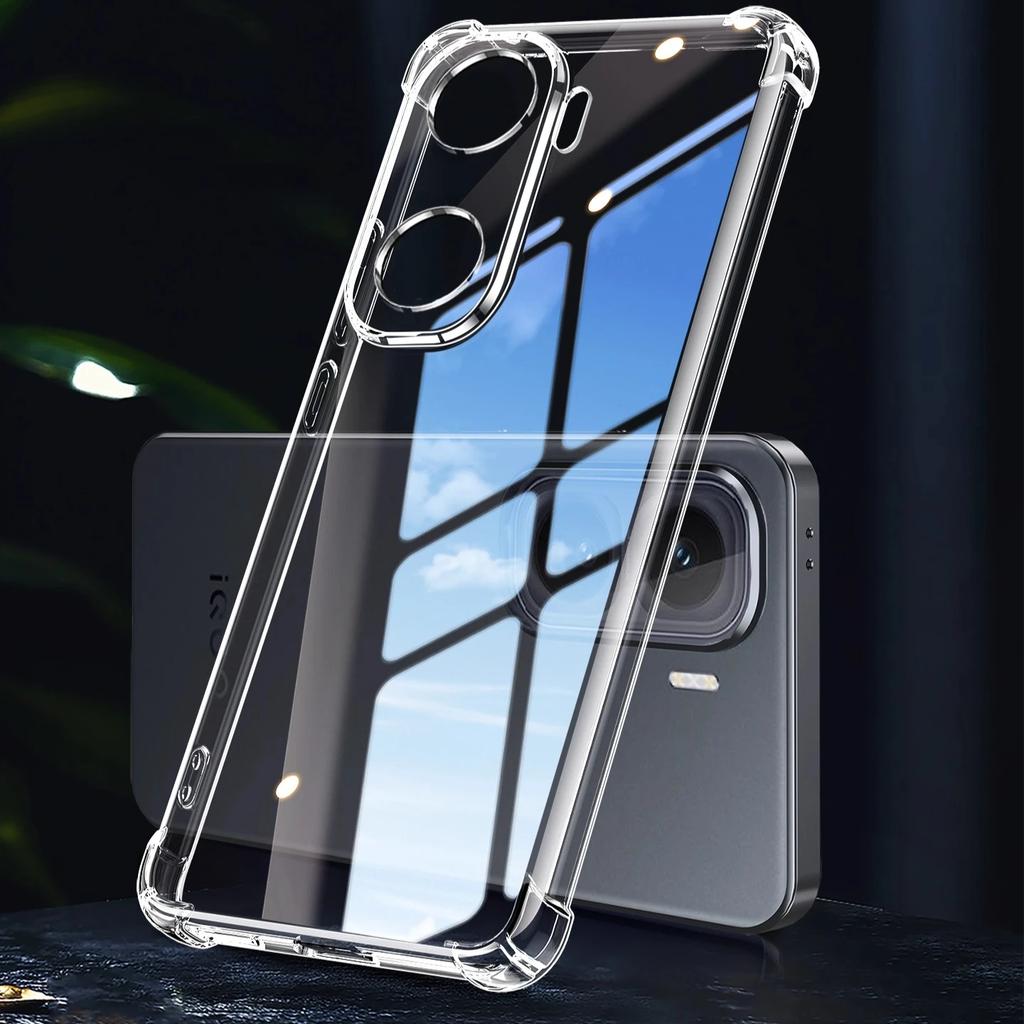 EUCAGR Airbag Transparent TPU Shockproof Case For VIVO iQOO Neo11 Back Cover Clear Shell Coque Fundas For VIVO iQOO Neo 11
