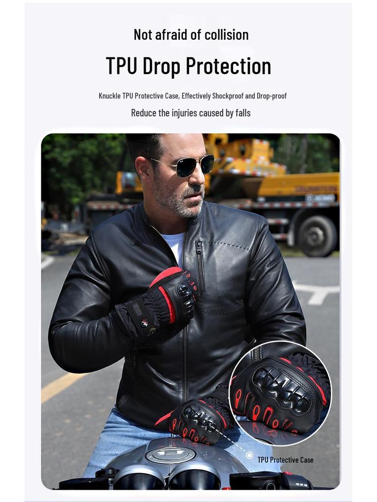 Winter Motorcycle Gloves: Cold-Proof, Warm, Impact-Resistant, Heated, Touchscreen & Waterproof for Men
