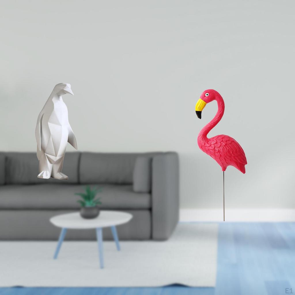 Penguin Bird Sculpture Figurine Collectable Craft Decorative Ornament Resin Animal Statue for