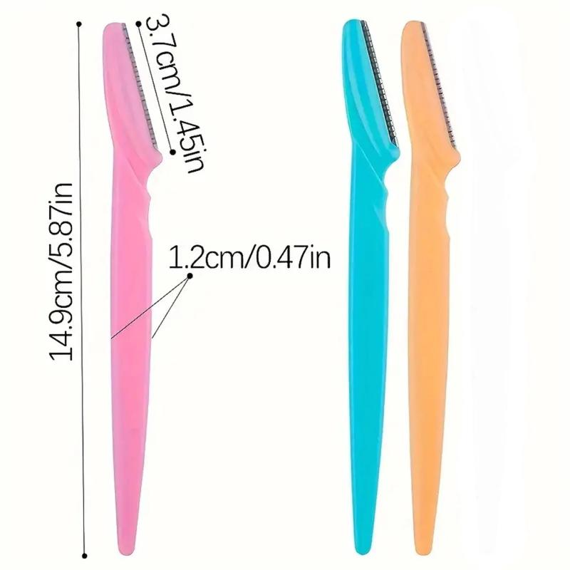 12/24 Pcs Multifunctional Brow Face Razor Exfoliating Hair Trimmer Shaver Grooming Tool for Women Men Travel
