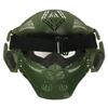 Maschera Facciale Tattica CS per Persona Reale Maschera Protettiva da Ciclismo con Lente in PC Protezione Solare Anti-UV per Sport all'Aperto