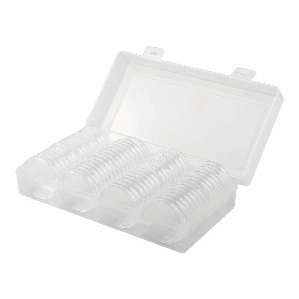 Storage Box Collection Box Case Container Coin Capsule