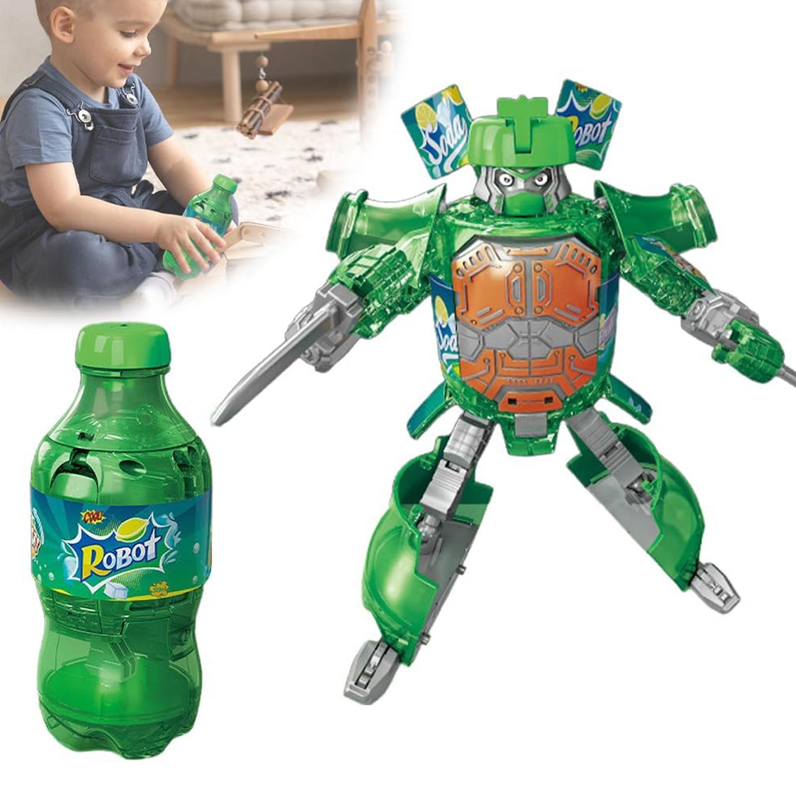 

Бутылки для напитков, Трансформируемые игрушки-роботы, Трансформируемые игрушки-роботы из банок, Трансформируемые игрушки-бутылки, Детская творческая трансформируемая кукла Boyfriend One Size зелёный