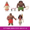 Mattel Disney Princess Moana Story Book Set 4 Mini Dolls with Mini Figures Dress Up Play for Ages 3 and Up Multi HLW90 Doll/House Play/Pretend