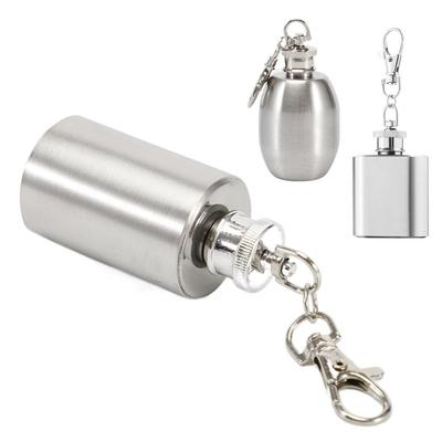 Moderne Mini 1oz Taschenflasche Edelstahl Tragbare Whiskeyflaschen Kleine Wasserflasche Outdoor