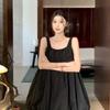 Indifferent Style: Chic Black Tulip Dress - Minimalist, Sleeveless, Loose Fit for 2026 Summer