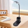 LED Desk Lamp Touch Control Flexible Arm Small Table Light with Wireless   Pen Holder for Dorm Bedroom