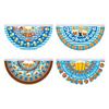 German Festival Hanging Sign, Polyester Half Circle Wall Piece Display for Fence Railing Tent Line Party Styling