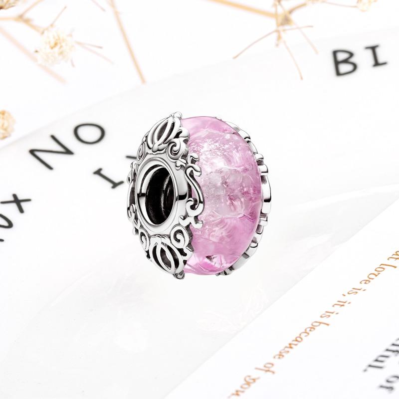 Neue Feine Murano Glas Serie Anhänger Rosa Rot Schwarz Grün Weiß Blau Perle Passend Original Armband Zubehör DIY Damenschmuck Geschenk