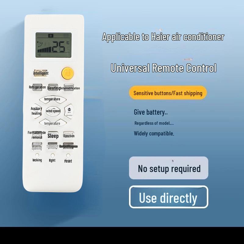 Universal Air Conditioner Remote Control for Gree, Midea, Hualing, Haier, Handian, Chigo, and More Major Brands