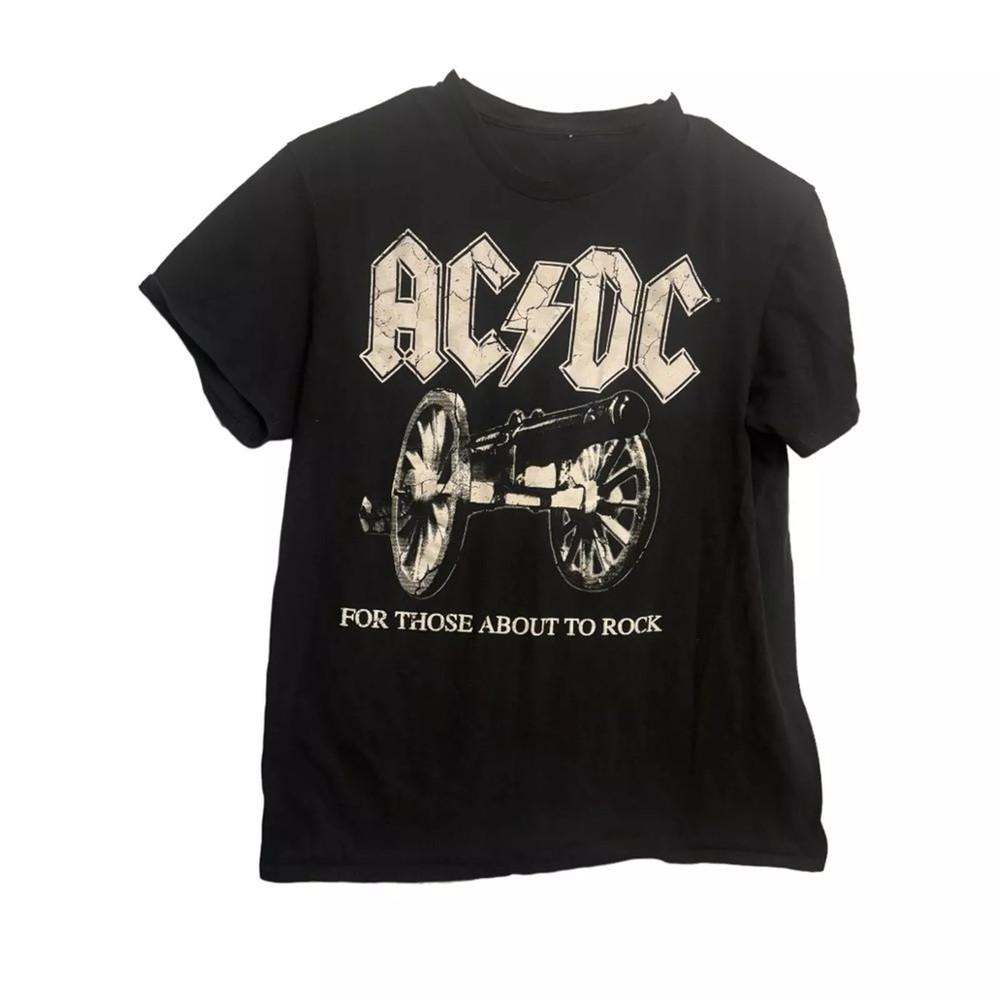 

AC/DC For Those About To Rock Album Graphic Black Reprint S–4XL Unisex T-Shirt XXXL