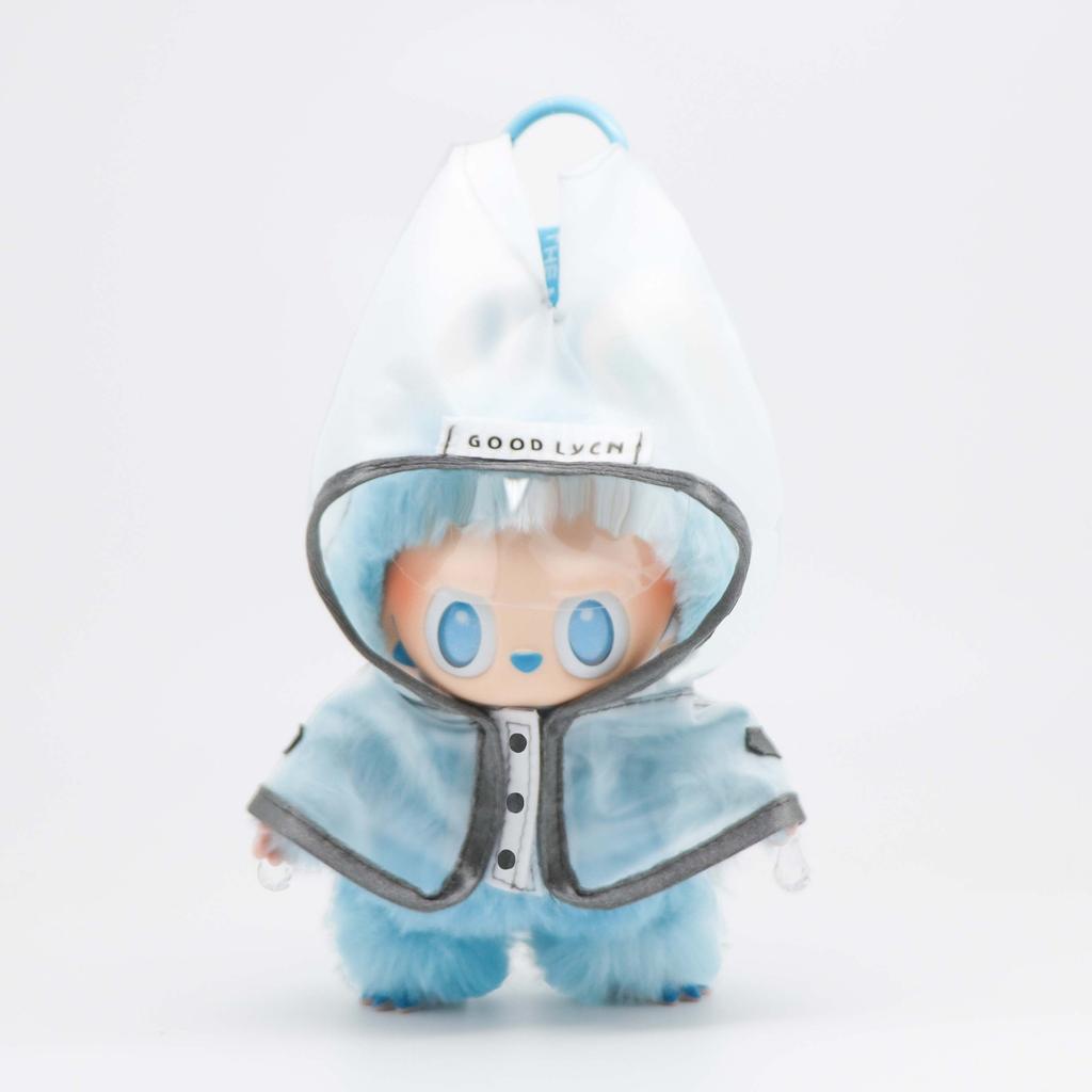 Clothes Only - 15-17cm Lafufu Doll Clothes Dolls Raincoats Waterproof Rain Boots Clothing for Labubu Outfit Match Accessories Toys