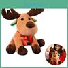 Adorable Christmas Elk Plush Toy Soft And Cuddly Deer Plushie Doll For Festive Decor