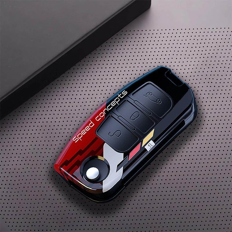 Etui na kluczyk samochodowy dla Forda Fiesta Focus Mondeo Falcon B-Max C-Max S-Max Eco Sport Galaxy Territory Bezkluczykowa Osłona Fob