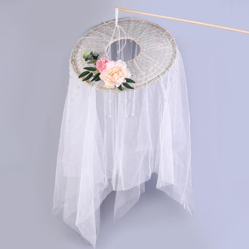 White Chinese Ancient Veils Hat Tradition Hat Douli Hat Role Playing Knight Hat for Authentic Historical