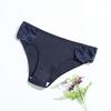 Cotton Underwear for Women Floral Lace Ribbed Low Rise Hipster Panties Soft Breathable Cheeky Bikini Briefs