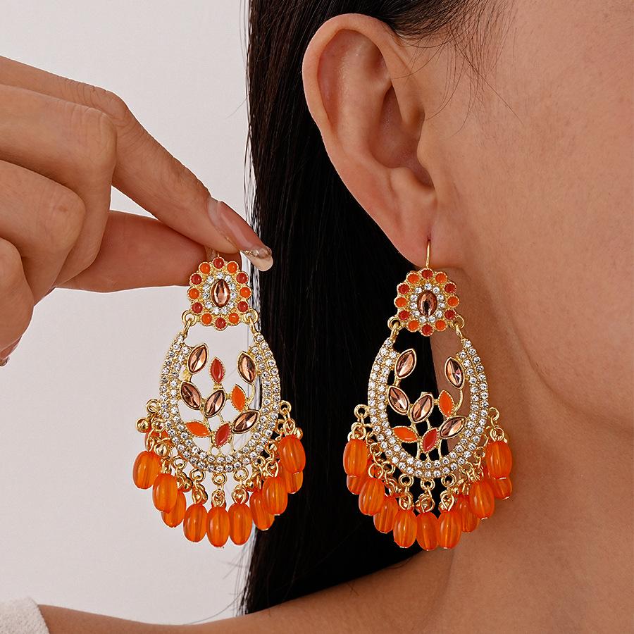 

Модные серьги-подвески для женщин оранжевый