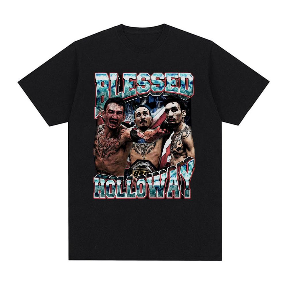 

Ограниченный выпуск Благословенных Графических футболок Max Holloway для Мужчин Женщин Харадзюку Уличная Одежда Крутая Футболка Оверсайз 100% Хлопок Футболки Футбол... S разноцветный
