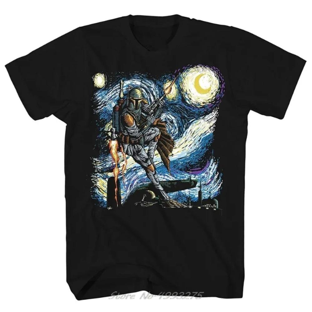 

Summer Y2K fashion adult casual T-shirt fitness short sleeve crazy engine boba fettmen s adult flat T-shirt XXXXXL чёрный