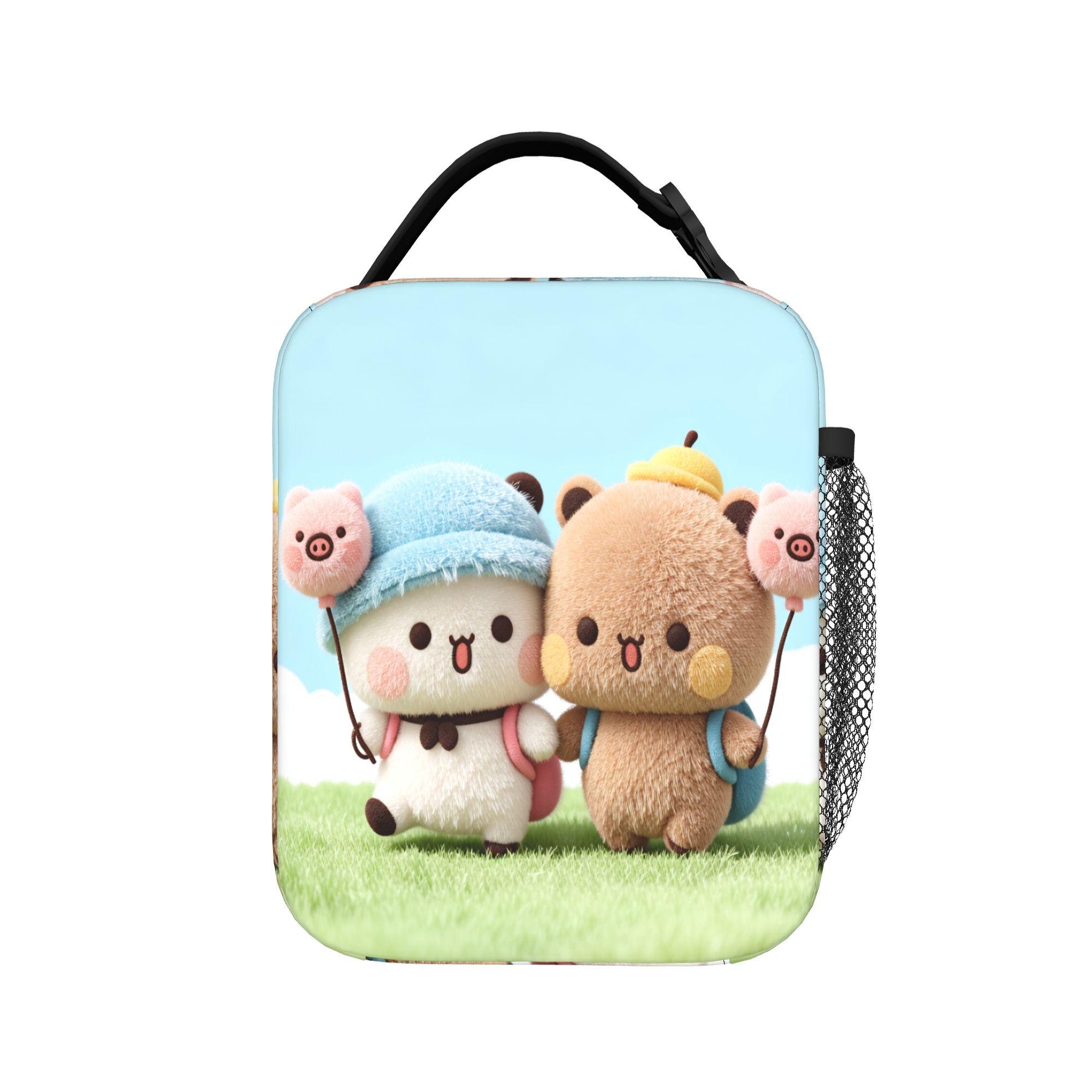 Sac à lunch Bubu Dudu Panda Dessin Animé Boîte à lunch de Loisirs Pour Femmes Bureau Sacoche Glacière Portable Imperméable Impression Sacs à Lunch Thermiques as picture