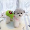Spring small teddy dog, ragdoll cat, puppy clothes, hairless cat fruit printing polyester fabric pet clothes