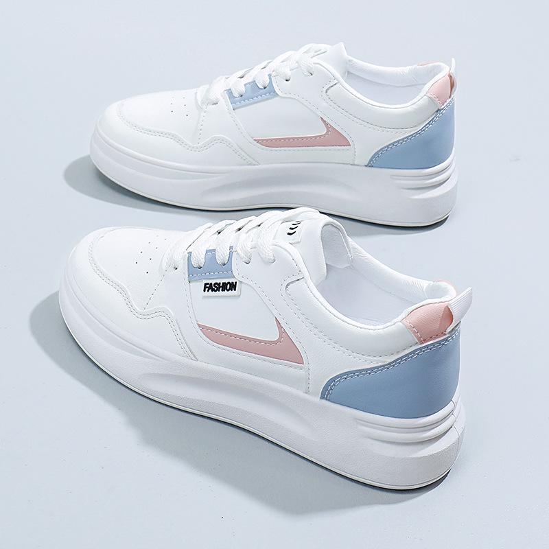 Little white shoes women's 2025 spring new versatile platform shoes female students Korean version ins Harajufeng sports board shoes