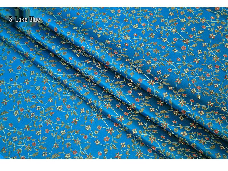 Brokat Reisblume Hanfu Nylongewebe für Hochzeit Xi Pa Überwurf & Cheongsam DIY